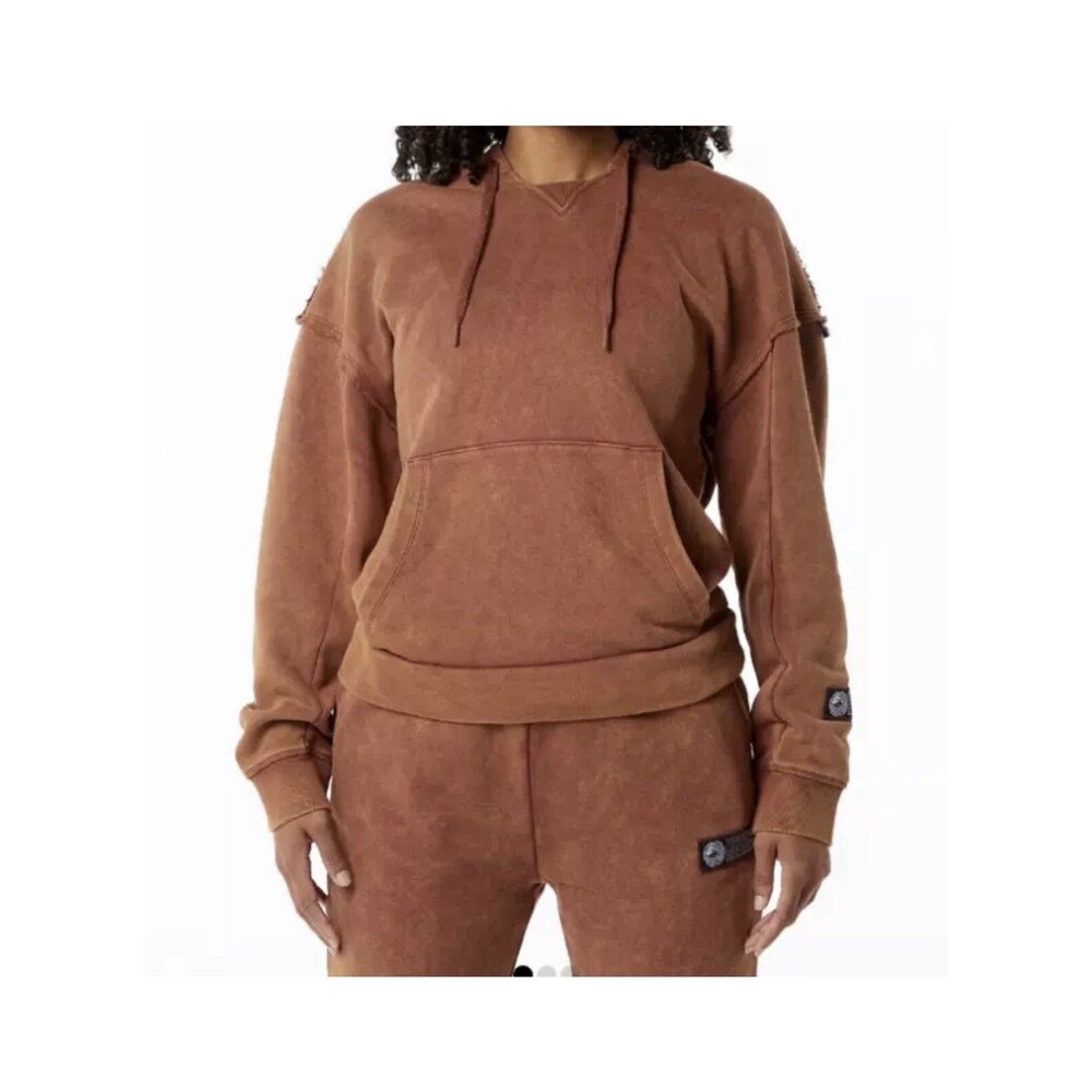 ALPHALETE Women’s Terry Oversized Hoodie - Bloodstone ,Size Large